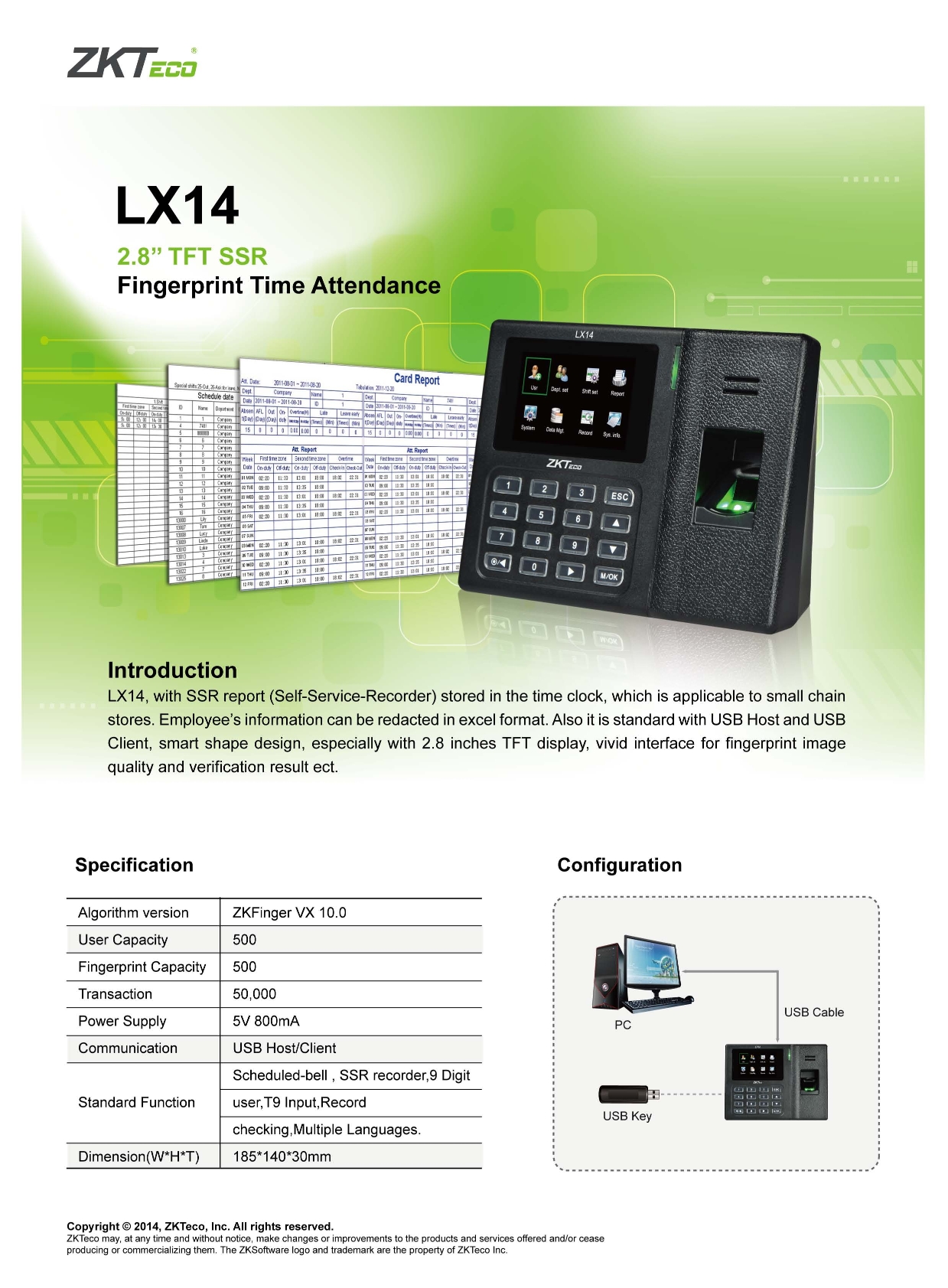 control de asistencia lx14 001 001