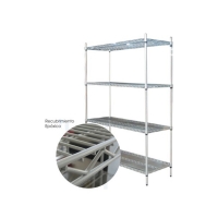 Estantería Epóxica Antibacterial Recubierta AMC VER-12246