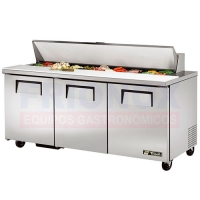 MESA ENSALADERA REFRIGERADA 03 PUERTAS TRUE - TSSU-72