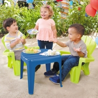 Mesa y sillas de jardín Azul-Verde LITTLE TIKES