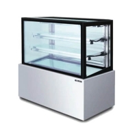 Vitrina exhibidora para confitería rectangular 02 niveles Berjaya - RCS-18SS-2