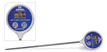 Termómetro digital con sonda de acero de 20 centímetros